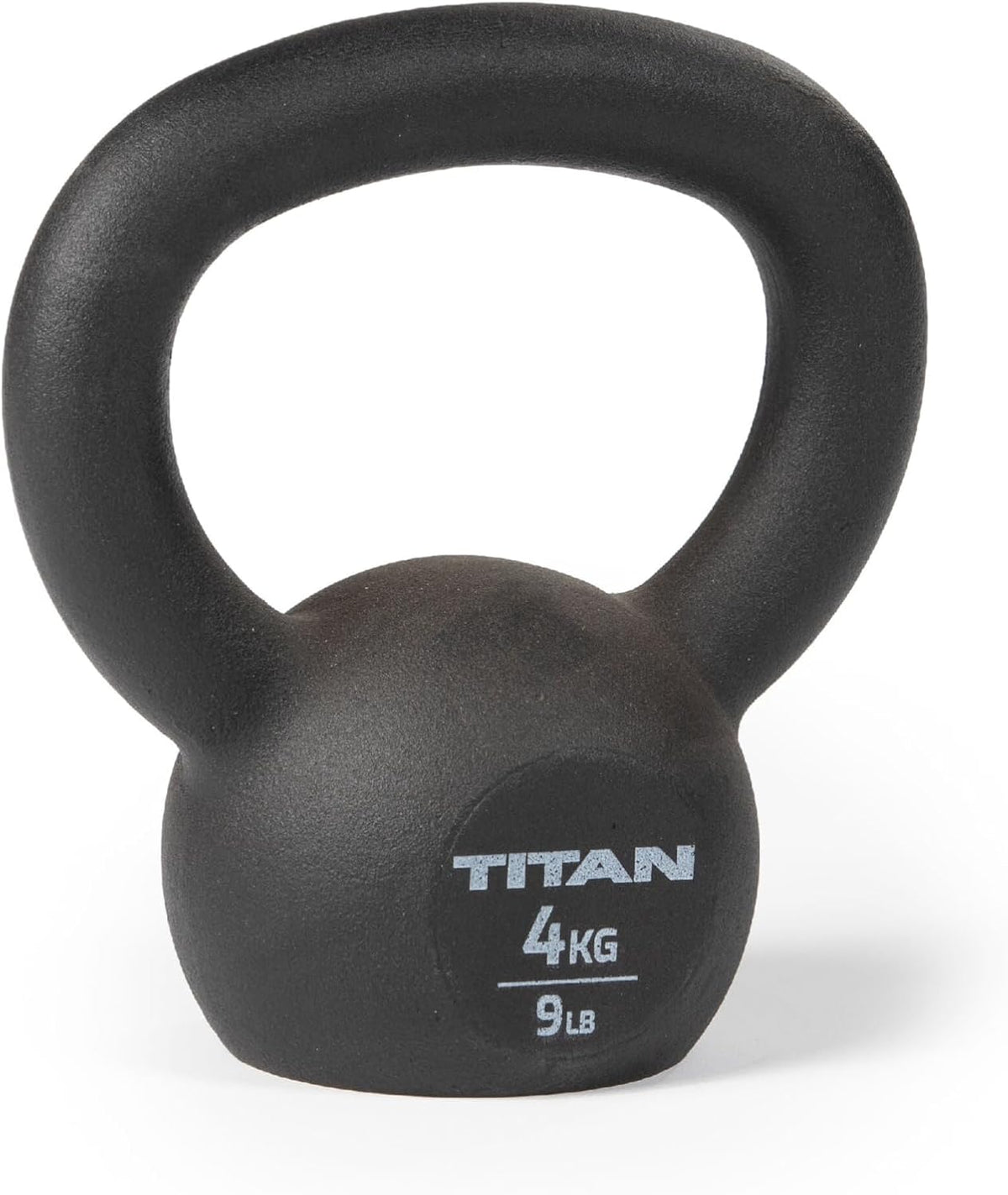 Titan Fitness Cast Iron Kettlebell, Single Piece Casting, KG and LB Markings, Full Body Workout