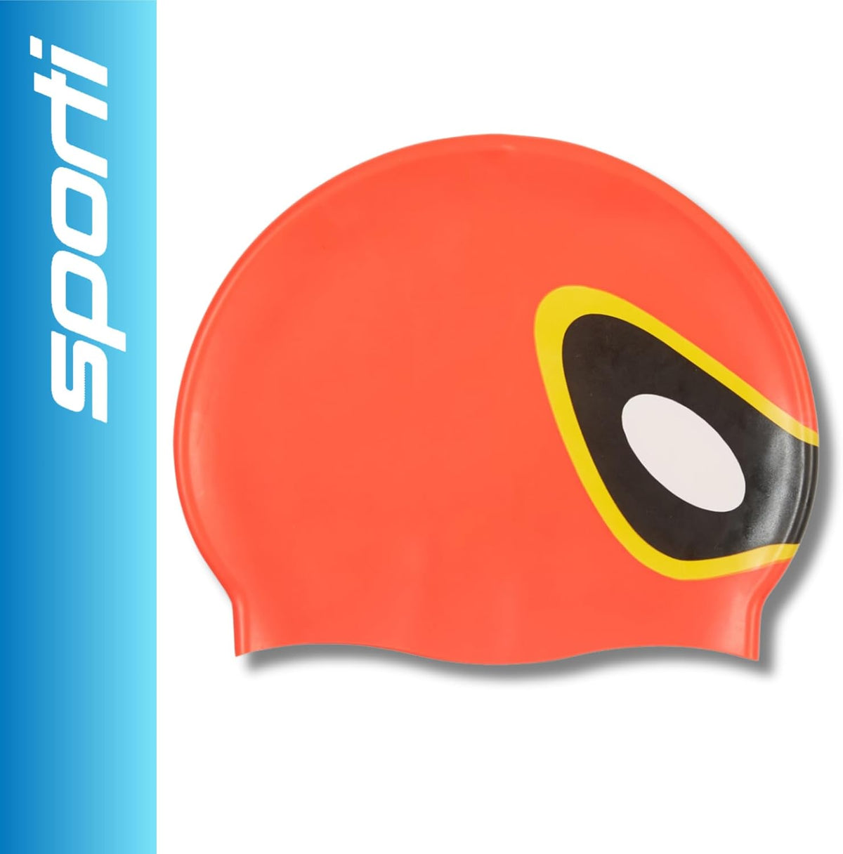 Sporti Silicone Swim Cap for Kids, Unisex Youth Swimming Cap, Protection Bathing Caps for Your Children, Aged 2-10