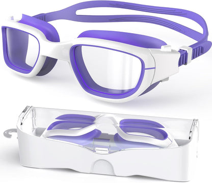 Kids Swim Goggles,Swimming Goggles for Kids 6-14, Anti-Fog UV Protection Pool Glasses for Boys Girls