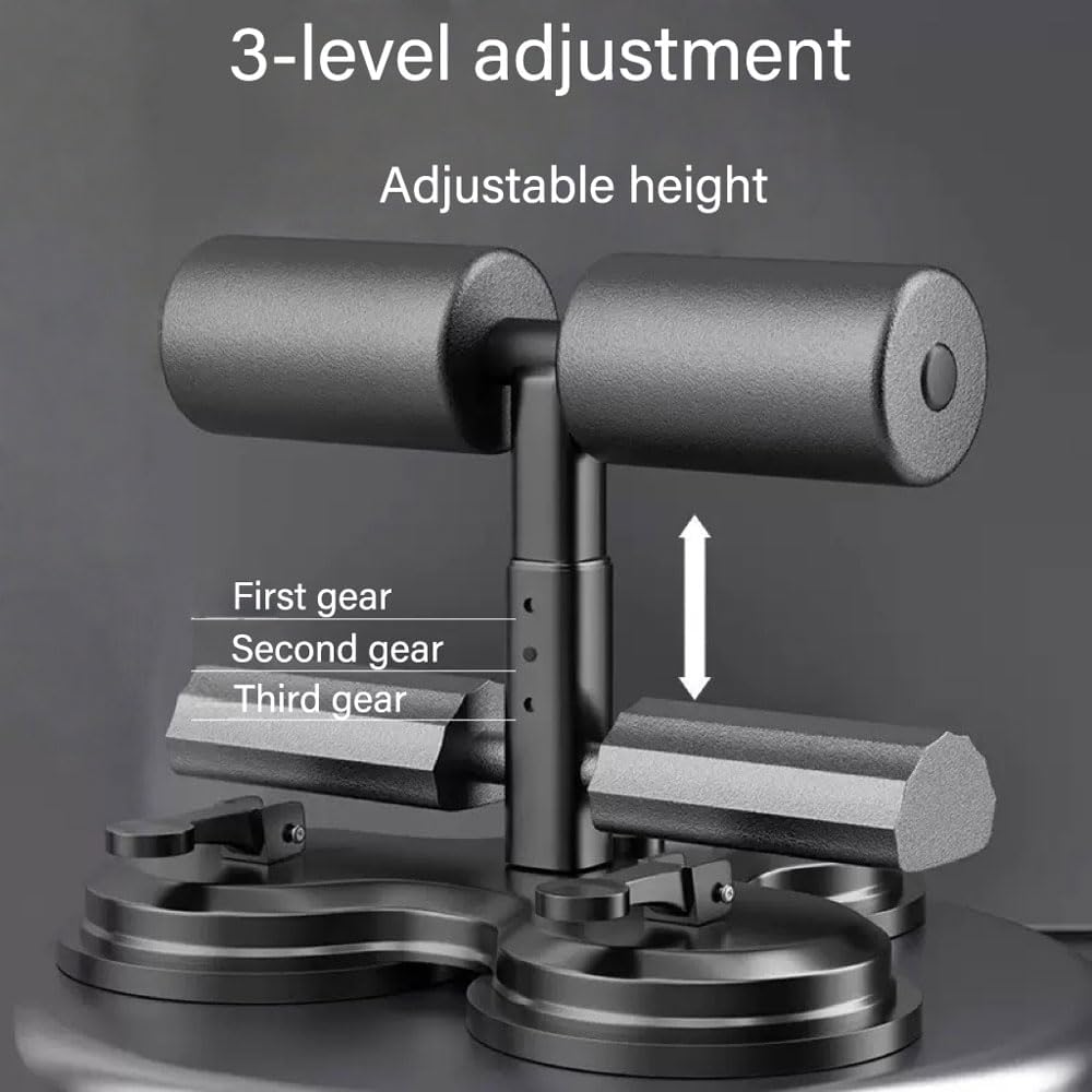 Ab Training Auxiliary Device, 2025 Upgrade 3 Suction Cups, Sit Up Machine, Multi-functional Adjustable Ab Trainer Equipment, Ab Workout Equipment for Home & Gym