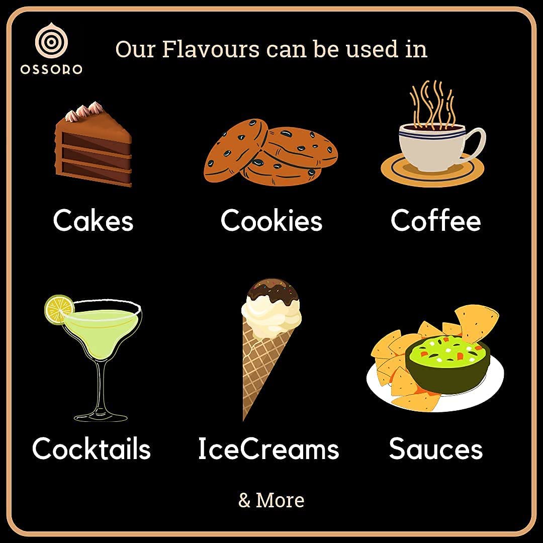 Ossoro Butterscotch Flavour with 100 % Vegetarian with Natural Extracts (1 oz) | Used to Make Cakes, Snacks, Ice creams, Candies, Baking & More