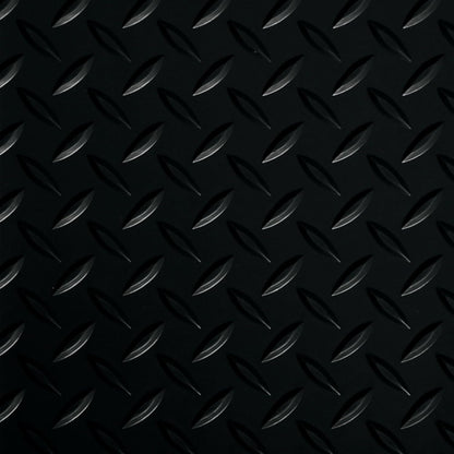 G-Floor Lite Diamond Tread Pattern Midnight Black Vinyl Rollout Garage Flooring Protector Mat for The Garage and Beyond - 7'6" x 14' Size