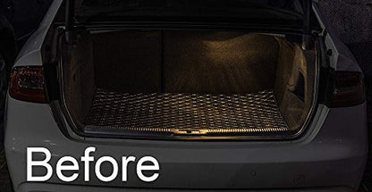 ICBEAMER 12" Green 18 SMDs 2835 LED Strip Light Universal Fit Car Trunk Cargo Area or Interior Illumination