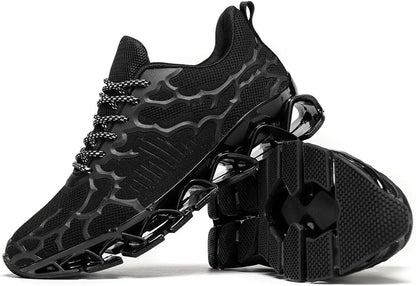 Vooncosir Men's Fashion Sneakers Breathable Mesh Running Shoes Blade Non Slip Soft Sole Casual Athletic Walking Shoes