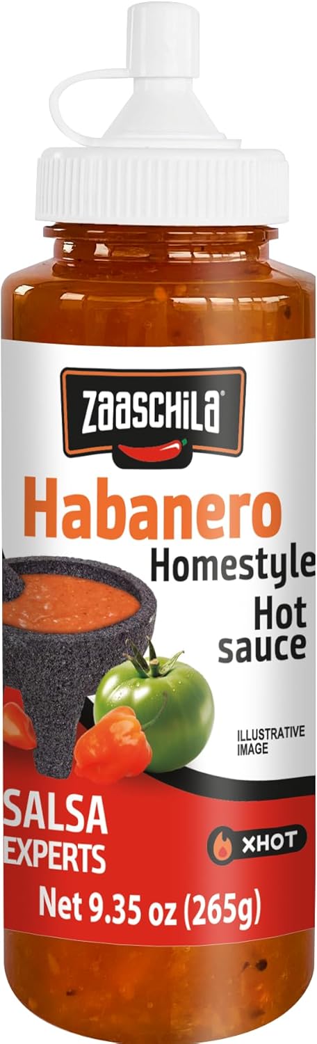 Zaaschila Mexican Sauce Guacamole-Habanero, Habanero, Brava 9.35oz (265g) 3pc pack (Packaging may vary)