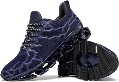 Vooncosir Men's Fashion Sneakers Breathable Mesh Running Shoes Blade Non Slip Soft Sole Casual Athletic Walking Shoes