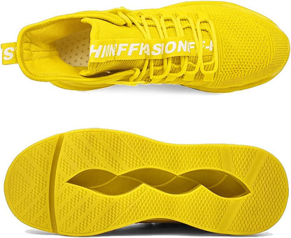 Hello MrLin Men's Running Shoes Non Slip Athletic Tennis Walking Blade Type Sneakers Hip Hop