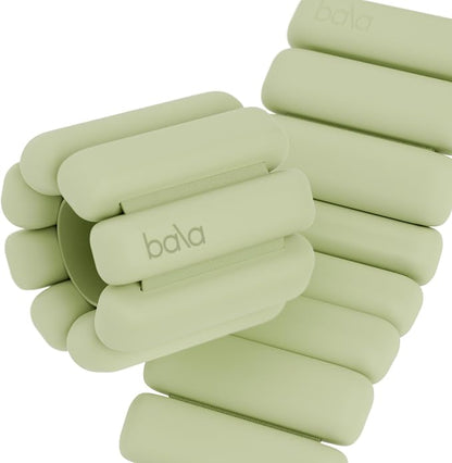 Bala Bangles Wrist & Ankle Weights for Women & Men, Home Gym Equipment | Adjustable Weighted Bands for Arm & Legs Workouts - Pilates, Yoga, Walking, Barre, & Strength Training Exercise