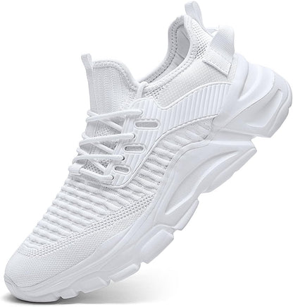 Men's Slip on Walking Shoes Tennis Running Sneakers Lightweight Breathable Casual Soft Sole Comfort Work Gym Trainers