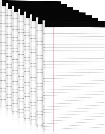 Legal Pads 8.5 x 14 Note Pads, 8 Pack White Paper Pads 8.5x14 Wide Ruled