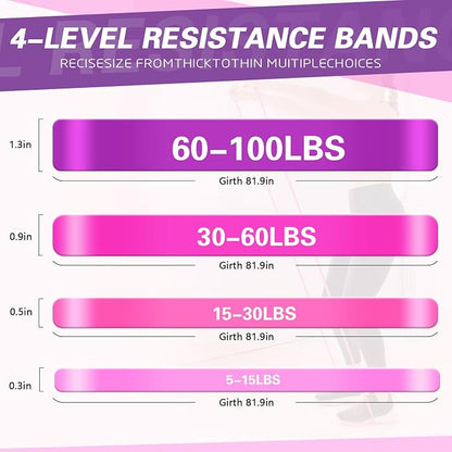 Resistance Bands,Pull Up Bands,Stretching Assist Bands Set for Men & WomenPortable Exercise, Muscle Training,Physical Therapy,Exercise Workout Bands for Working Out