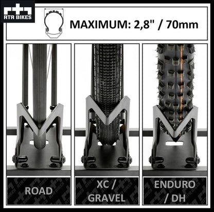 Brutus Professional standing Bike Stand - Ideal for your garage, home or bike shop