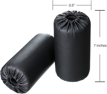 Foam Foot Pads Rollers Set of a Pair (7"x3.5"x20mm) for Home Gym Exercise Machines Equipments Replacements with 1 Inch Rod