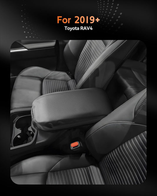 CDEFG for Toyota RAV4 2019-2025 Center Console Cover Armrest Box Cover for RAV4 (LE, XLE, XLE Premium, Limited) 2020 2021 2022 2023 2024 2025 Accessories Arm Rest Protector