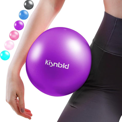 Small Exercise Ball, 9 Inch Mini Pilates Ball, Anti Burst and Slip Resistant Mini Yoga Ball for Stability, Fitness, Physical Therapy, Stretching & Core Strength Workout at Home Gym & Office