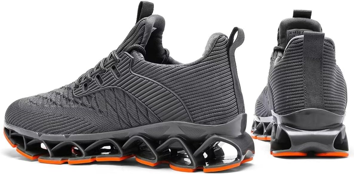 Mens Slip on Walking Running Shoes Blade Tennis Casual Fashion Sneakers Comfort Non Slip Work Sport Athletic Trainer