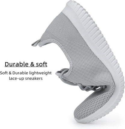 WXQ Men's Running Shoes Comfortable Lightweight Breathable Walking Shoes Mesh Workout Casual Sports Shoes