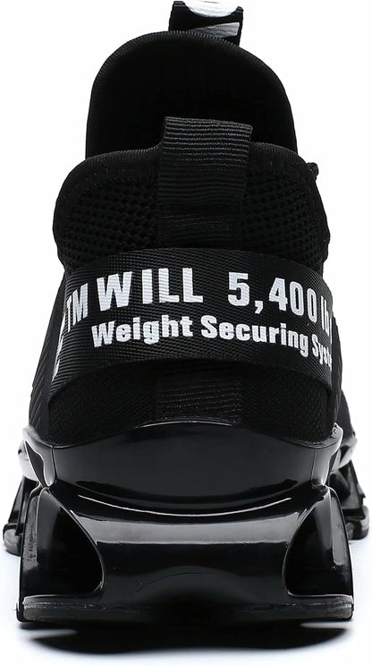 Men's Running Shoes Blade Tennis Walking Fashion Sneakers Breathable Non Slip Gym Sports Work Trainers