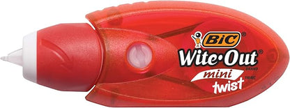 BIC Wite-Out Brand Exact Liner Correction Tape (4-Count) and Mini Twist Correction Tape (2-Count)