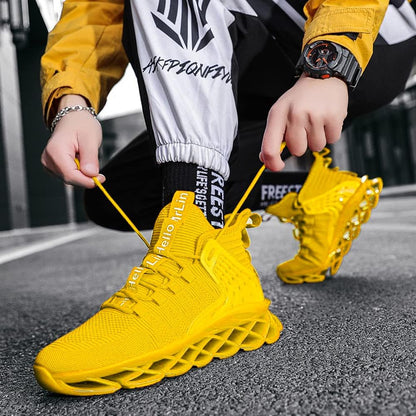Hello MrLin Men's Running Shoes Non Slip Athletic Tennis Walking Blade Type Sneakers Hip Hop