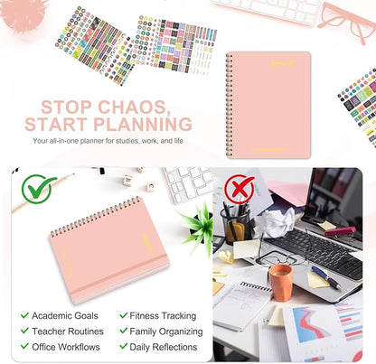 Planner 2026-2027, Weekly and Monthly Academic Year Calendar Planner, July 2026 - June 2027, Daily Agenda Book for Office School Supplies, Letter Size(8.5'' x 11'')