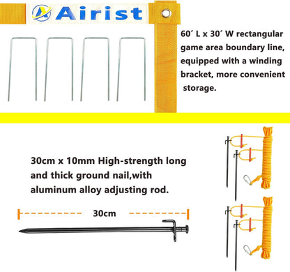 Heavy Duty Volleyball Net Outdoor with Steel Anti-Sag System, Adjustable Aluminum Poles, Professional Volleyball Nets Set for Backyard and Beach, Volleyball and Carrying Bag