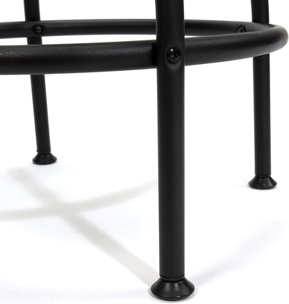 Craftsman Adjustable Height Work Shop Stool, 29 to 34-inches Tall, Rip-Resistant Padded Vinyl Seat, 300-lb Capacity, 360-degree Footrest, Non-Marring Feet