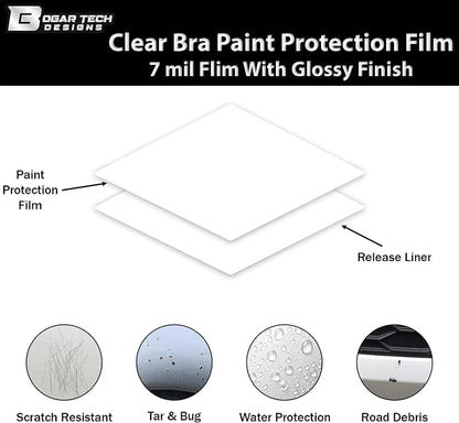 BOGAR TECH DESIGNS - ShieldMe Matte Paint Protection Film PPF Self Healing 7 Mil TPH Roll, Automotive Protection Clear Bra Sheet