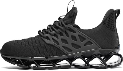 Men's Slip on Walking Running Shoes Blade Tennis Casual Fashion Sneakers Comfort Non Slip Work Sport Athletic Trainer