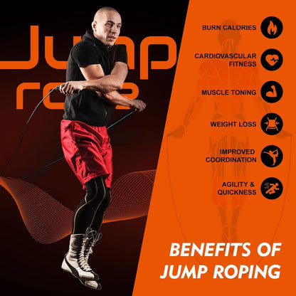 14 Pack Adjustable PVC Jump Rope for Cardio Fitness - Versatile Jump Rope for Women Men Kids Christmas Gift -Tangle-Free for Keeping Fit, Training, Workout