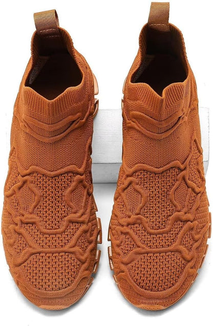 Vooncosir Men's Fashion Sneakers Breathable Mesh Running Shoes Blade Non Slip Soft Sole Casual Athletic Walking Shoes