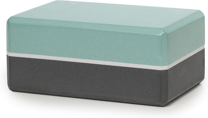 Sunshine Yoga 4" Striped Yoga Block, 6 Pack Bulk EVA Foam Yoga Blocks, Firm and Supportive Yoga Brick, Balance Foam for Stretching, Pilates, and Workout, 4" x 6" x 9"