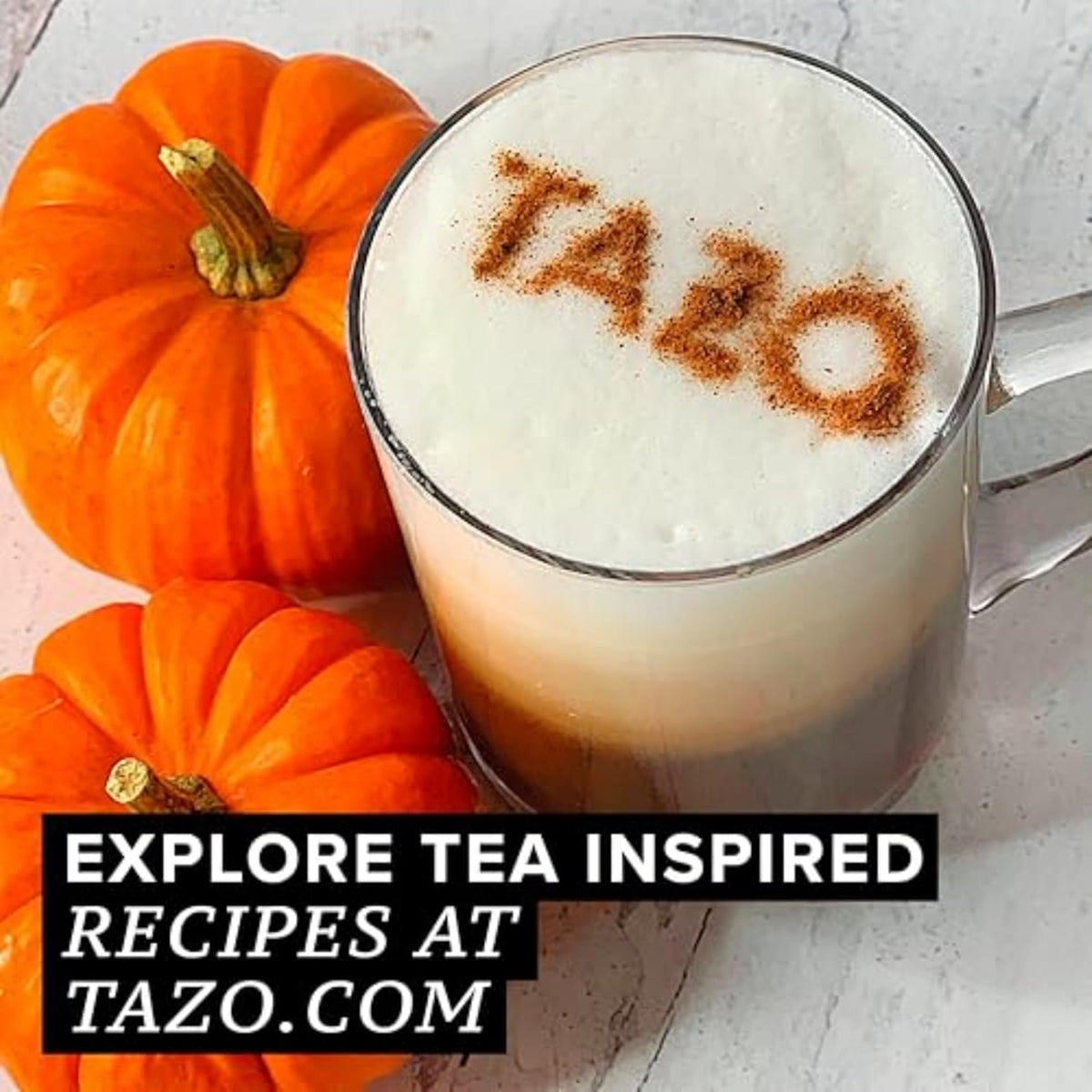 TAZO Pumpkin Spice Chai Tea Bags, Black Tea, Holiday Gift For Tea Lovers, 20ct (6pk)
