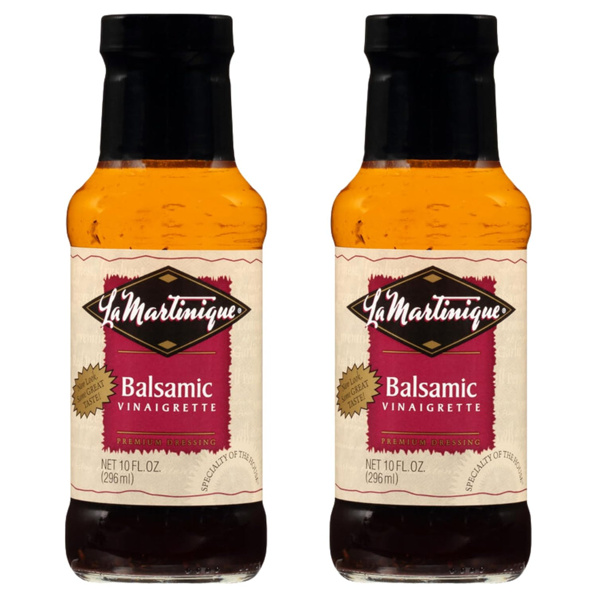 La Martinique Balsamic Vinaigrette Dressing 10 Ounce Bottle (Pack of 2)