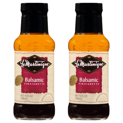 La Martinique Balsamic Vinaigrette Dressing 10 Ounce Bottle (Pack of 2)