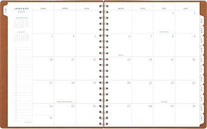 AT-A-GLANCE® Signature Collection 2027 Weekly Monthly Planner, Brown, Large, 8 1/2" x 11"