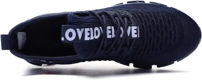 Vooncosir Men's Fashion Sneakers Breathable Mesh Running Shoes Blade Non Slip Soft Sole Casual Athletic Walking Shoes