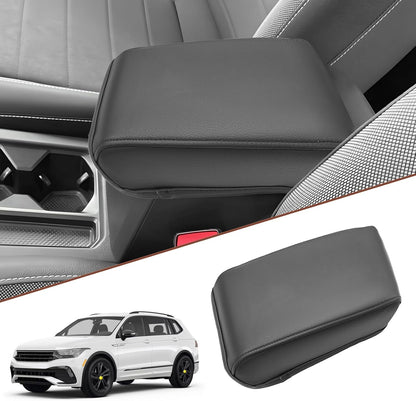 SKTU 2024 Tigua n/ 2024 Taos Accessories Center Console Cover for 2018-2024 Volkswagen Tigua n/ 2022-2024 Volkswagen Taos Armrest Cover 2024 Taos Accessories 2024 Taos Center Console Cushion