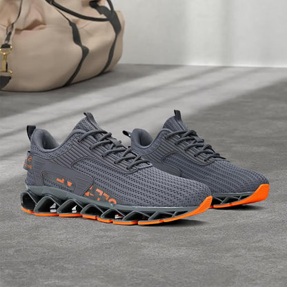 Vooncosir Men's Fashion Sneakers Breathable Mesh Running Shoes Blade Non Slip Soft Sole Casual Athletic Walking Shoes