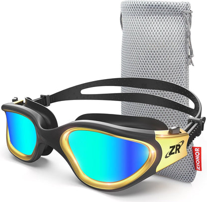 ZIONOR Swim Goggles, G1 MAX Polarized Anti-Fog Swimming Goggles for Men Women