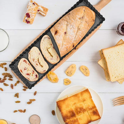 Rectangular Tart Pan 14 Inch Nonstick Quiche Pie Pan with Removable Bottom Tart Pan for Pies, Quiche Bakeware, Cheese Cakes, Desserts