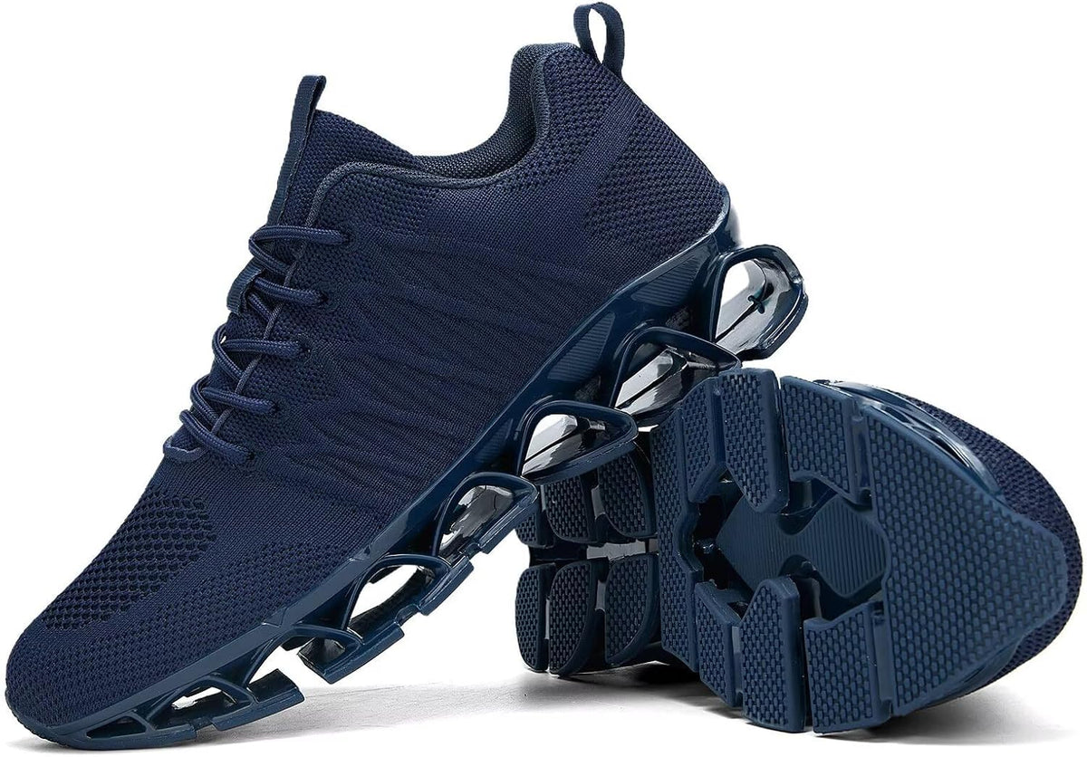 Men's Slip on Walking Running Shoes Blade Tennis Casual Fashion Sneakers Comfort Non Slip Work Sport Athletic Trainer
