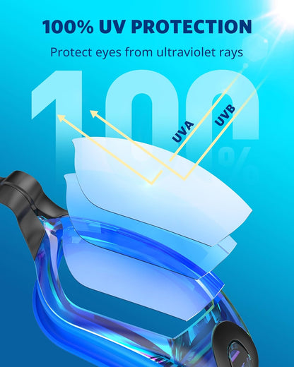 Aegend Swim Goggles, Swimming Goggles No Leaking Full Protection Adult Men Women Youth