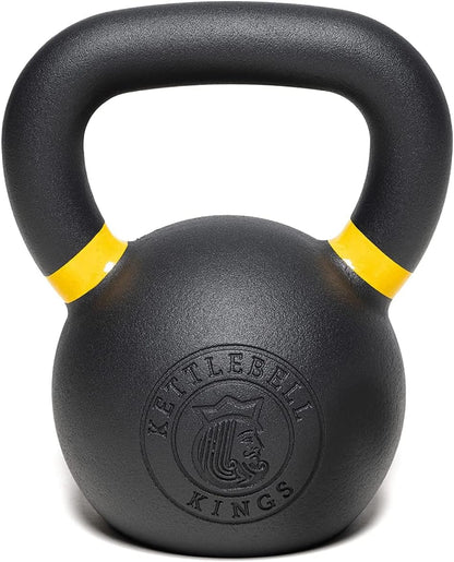 Kettlebell Kings Powder Coated Kettlebell Weights 5-90 LB | Workout Gym Equipment & Strength training sets for Women & Men | Durable Coating for Grip Strength, Rust Prevention