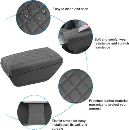 SXCY for 2024 2025 Sportage Armrest Cover Pad for Kia Sportage 2024 2025 Accessories 2023 2024 2025 Sportage Center Console Cover 2025 Sportage Middle Console Cover (Thicken Pad Checkered Pattern)