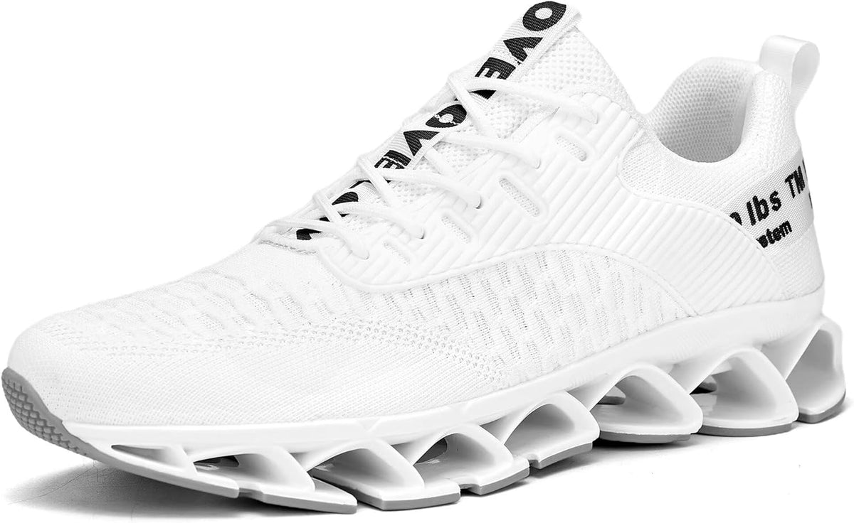 Vooncosir Men's Fashion Sneakers Breathable Mesh Running Shoes Blade Non Slip Soft Sole Casual Athletic Walking Shoes