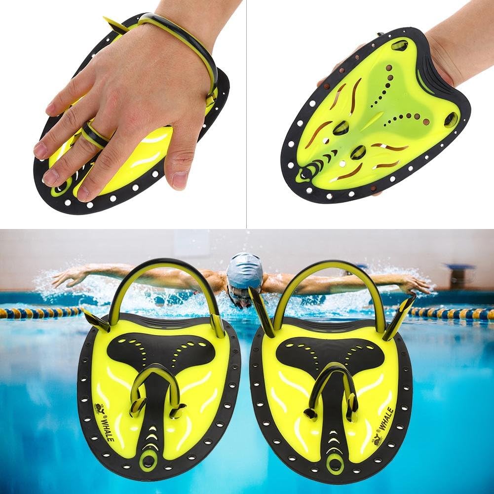 Swim Fins, Adjustable Kids Flippers for Swimming, Professional Swim Hand Paddles, Flat Paddles for Kids, Children, Men, Women