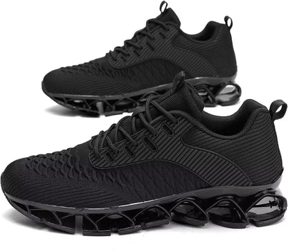 Men's Slip on Walking Running Shoes Blade Tennis Casual Fashion Sneakers Comfort Non Slip Work Sport Athletic Trainer