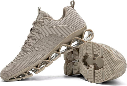 Men's Slip on Walking Running Shoes Blade Tennis Casual Fashion Sneakers Comfort Non Slip Work Sport Athletic Trainer