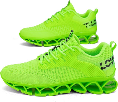Vooncosir Men's Fashion Sneakers Breathable Mesh Running Shoes Blade Non Slip Soft Sole Casual Athletic Walking Shoes
